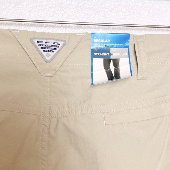NWT Columbia PFG Aruba Roll Up Pants Color Fossil Size 12 - Picture 8 of 10